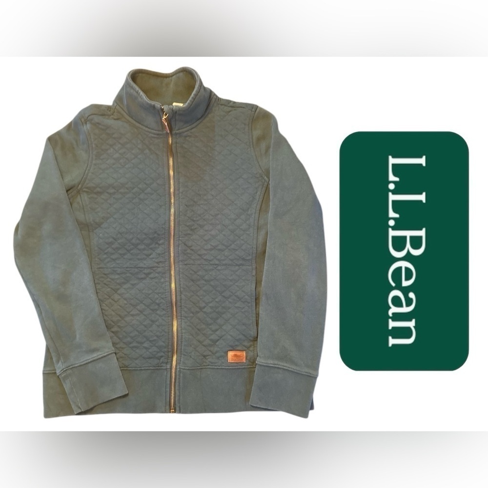Women’s Quilted Full-Zip Sweatshirt - Size Small
Color: Sea Green